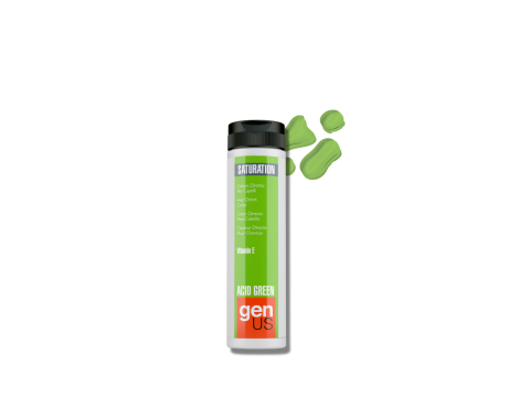 GENUS SATURATION toner koloryzujący w żelu bez amoniaku 150 ml | Acid Green - 2